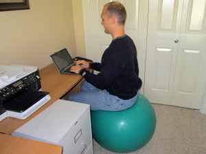 ExerciseBallWorkstation