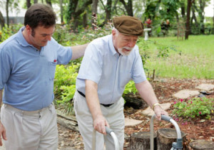 Son with Elderly Father